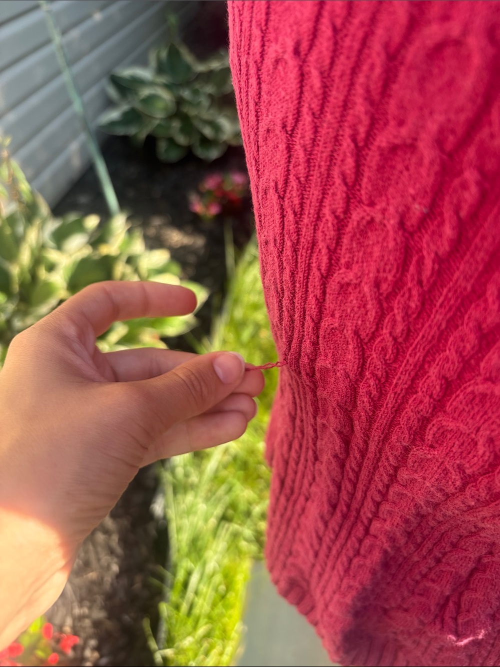 BCBGMaxAzria Hot Pink Cowl-Neck Cable Knit Midi Dress - Picture 2 of 7